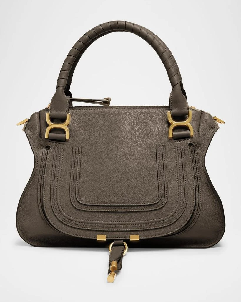 Chloé Marcie Small Double Carry Satchel Bag in Shiny Calfskin 1