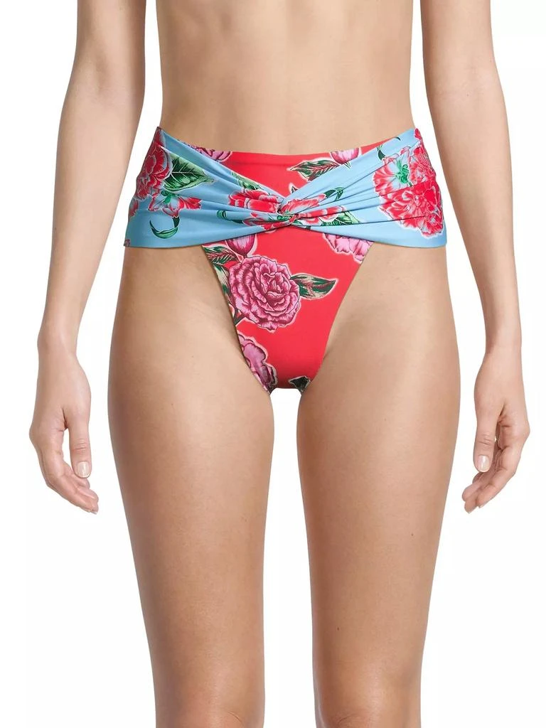 Agua Bendita Fiorever Darcy Floral High-Rise Bikini Bottom 3