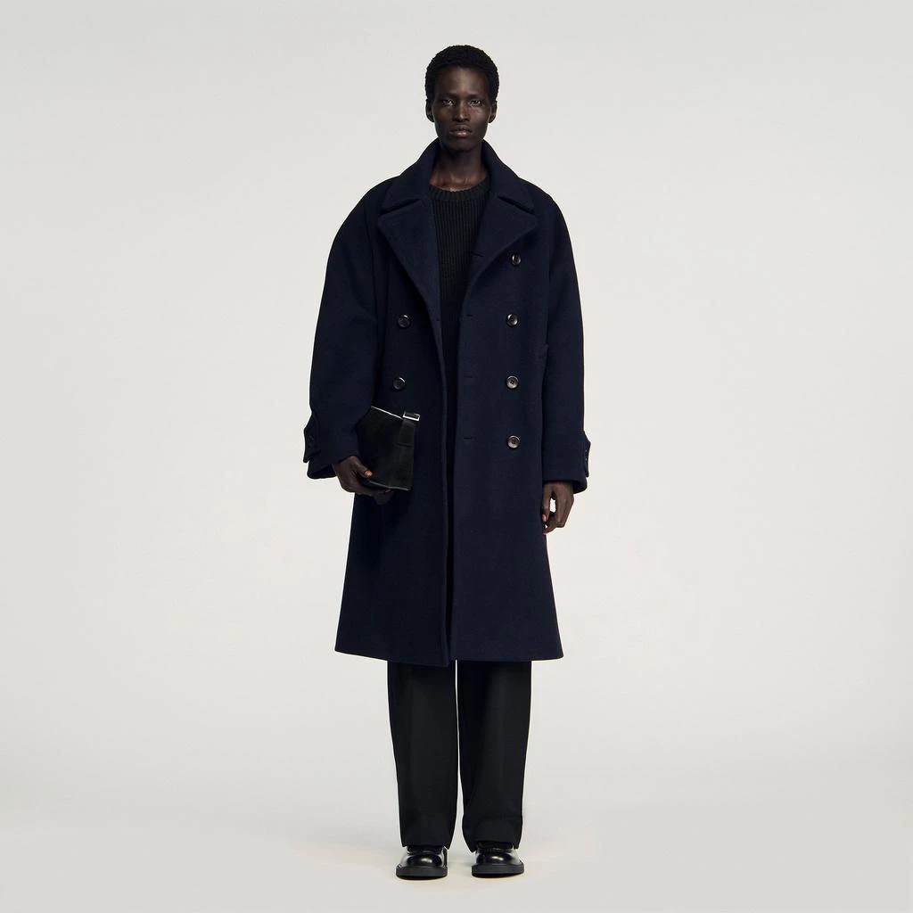 Sandro Double-breasted wool coat 1