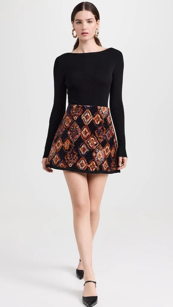 Cara Cara Chrissy Velvet Skirt 4