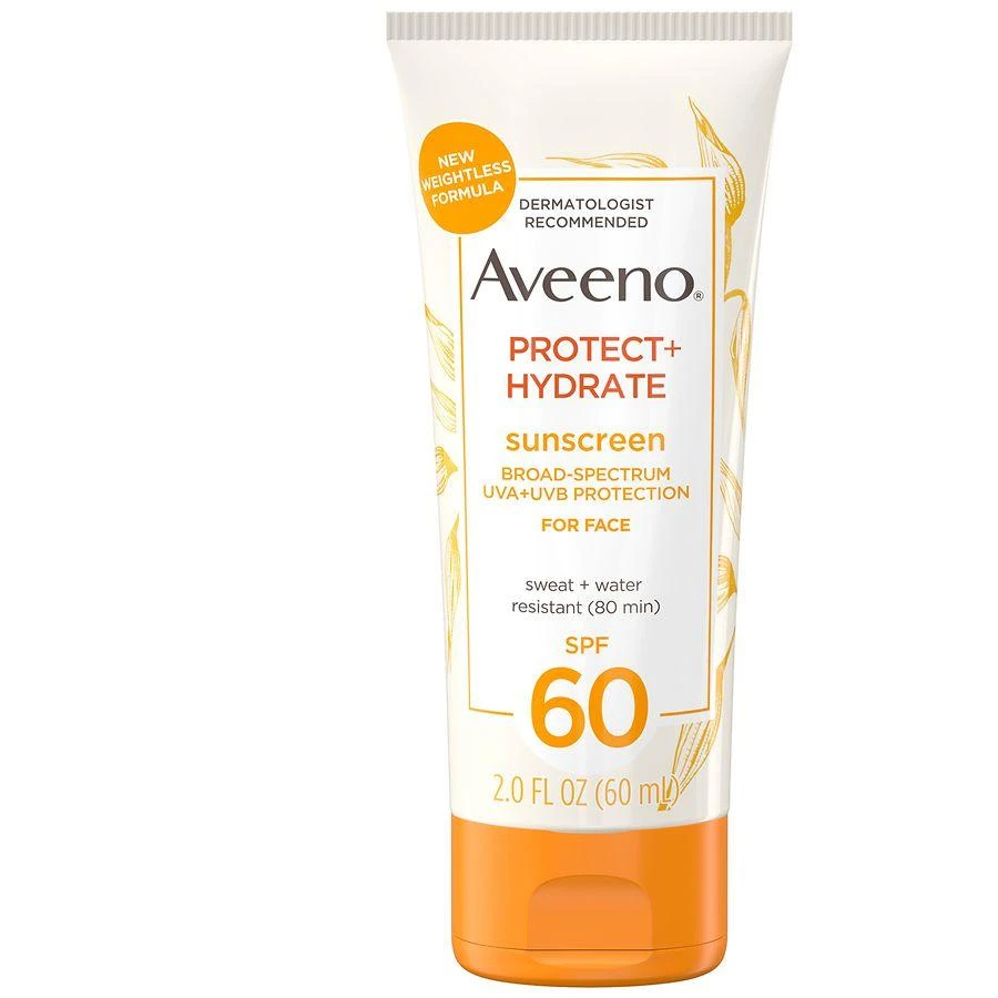 Aveeno Protect + Hydrate Moisturizing Face Sunscreen Lotion with Broad Spectrum SPF 60 6