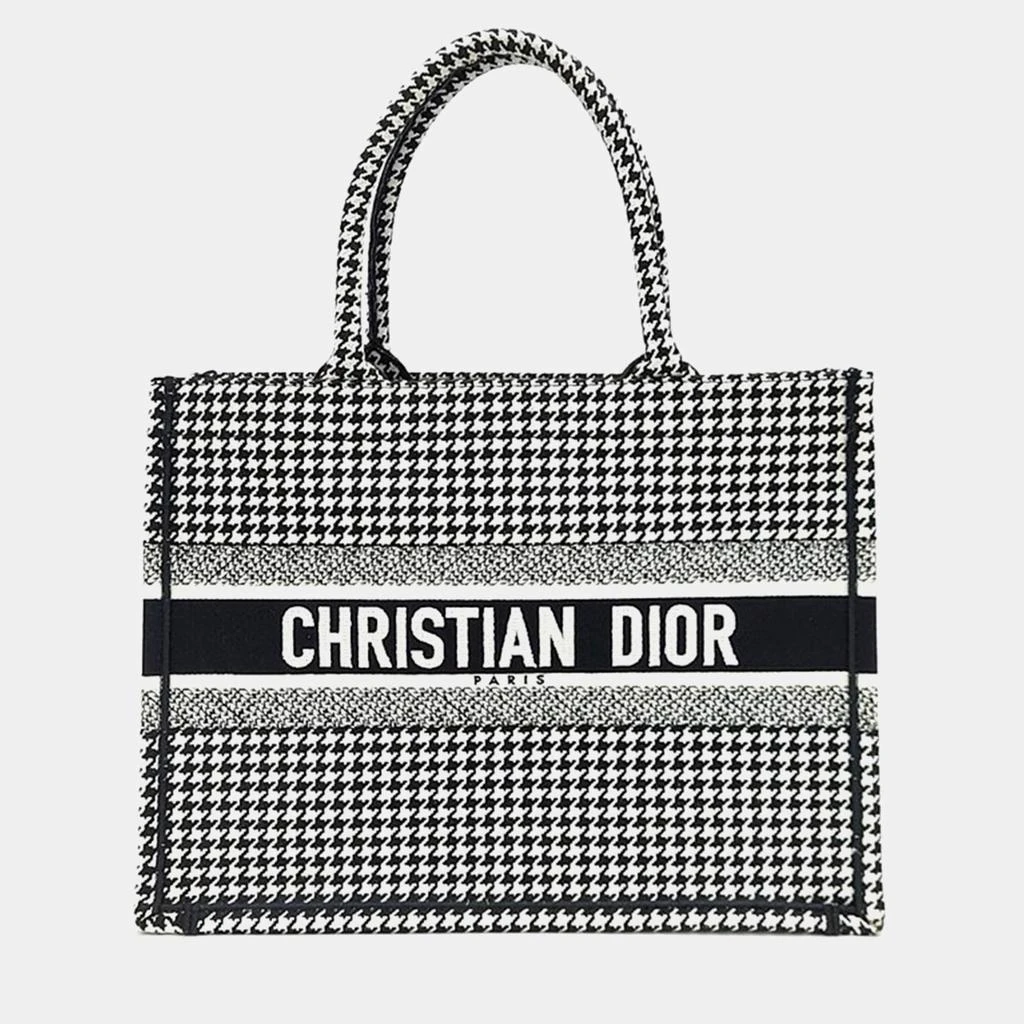 Dior Christian Dior Black/White Canvas Book Tote Bag 1