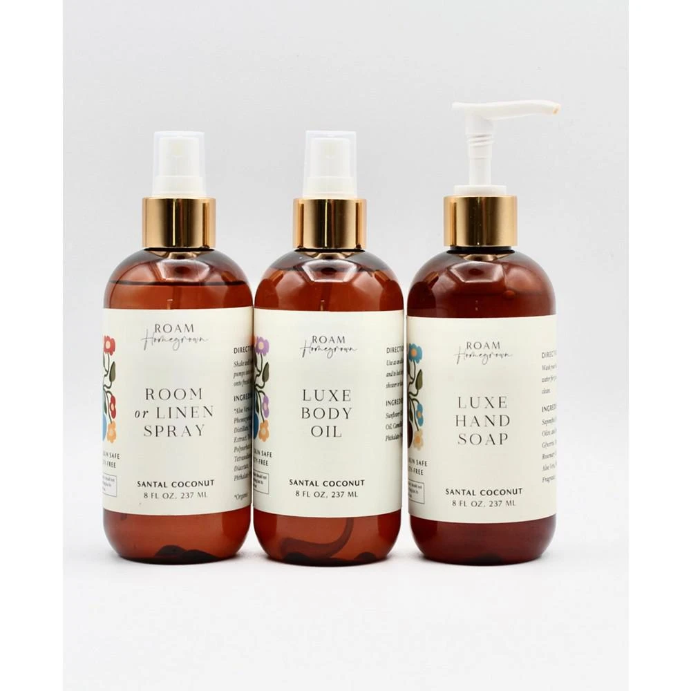 ROAM Homegrown 3 Pc Santal Coconut Bath Plus Body Gift Set 2