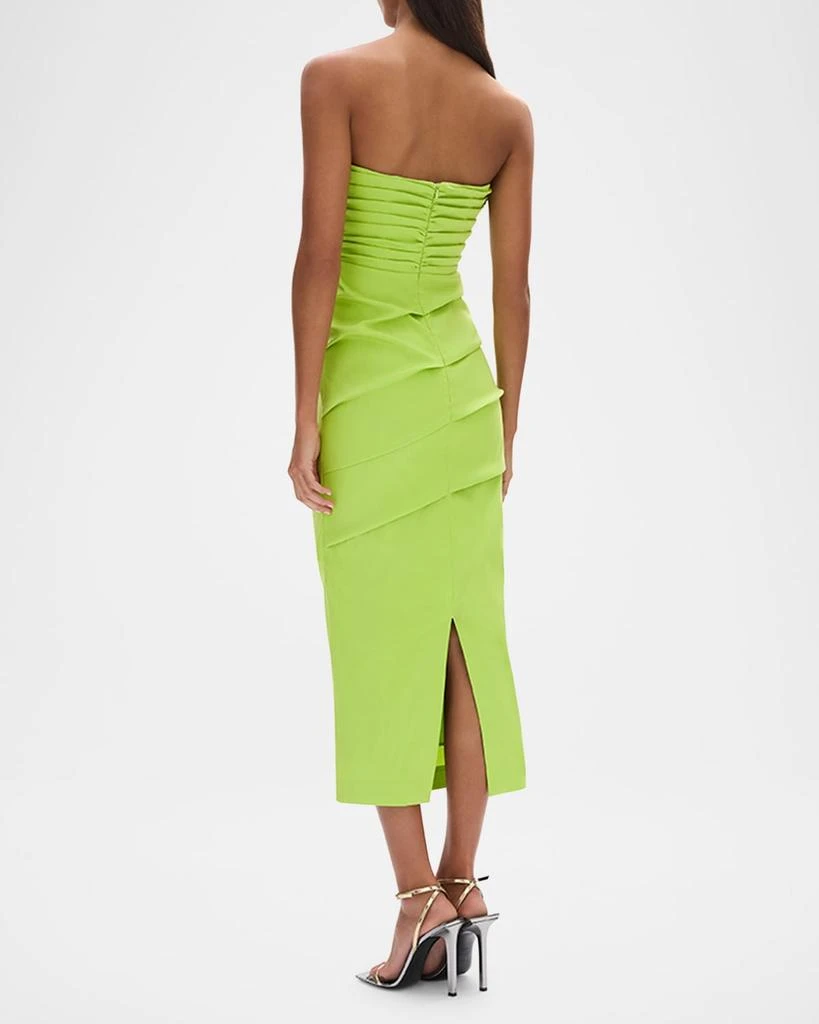 RACHEL GILBERT Ren Sculpted Strapless Midi Dress 3