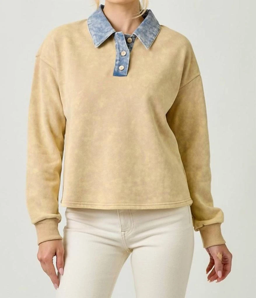 mystree Mystree - Haven Polo Top