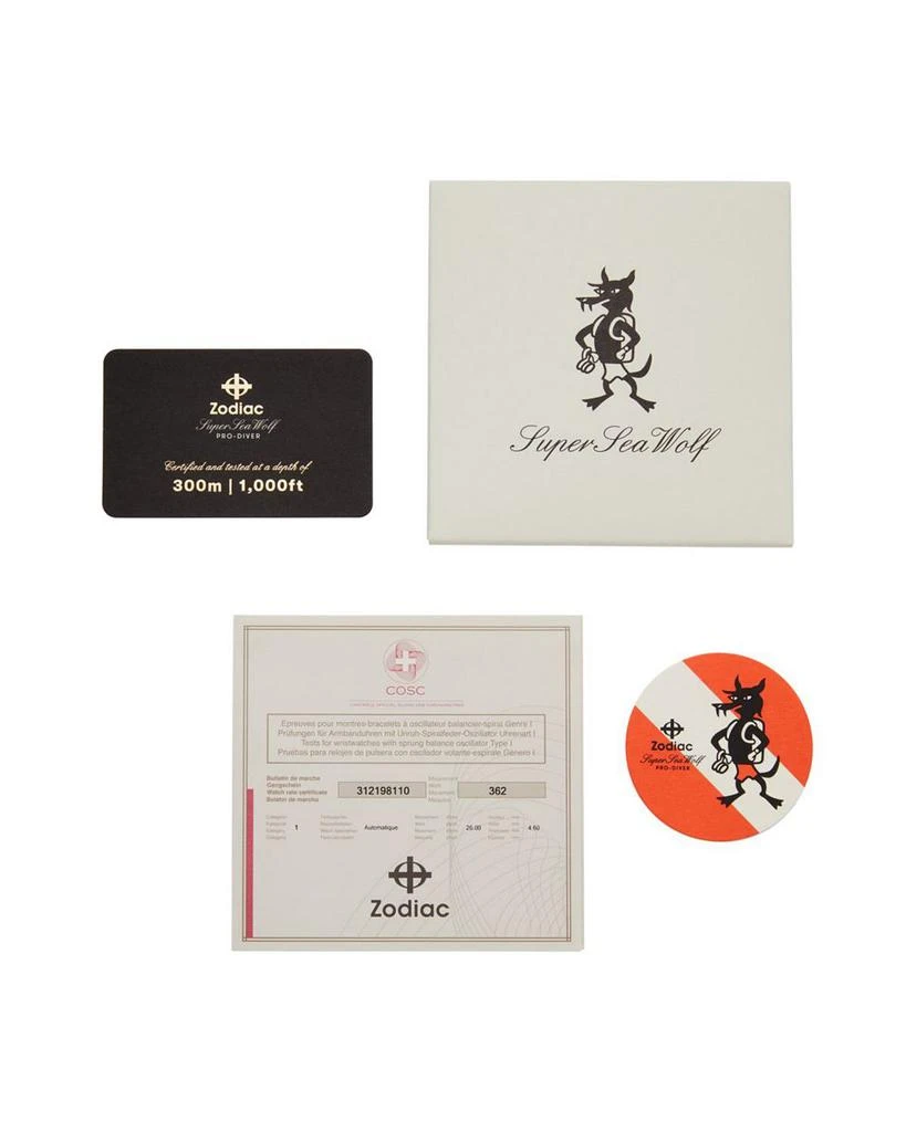 ZODIAC Pro-Diver Automatic Stainless Steel Watch, 42mm 6