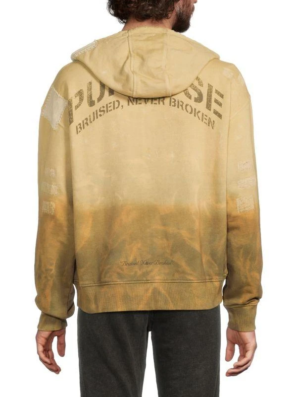 Prps Goods & Co ​Mt. Hood Dip-Dye Cotton Zip Hoodie 2