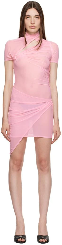 COPERNI Pink Aysmmetric Minidress 1