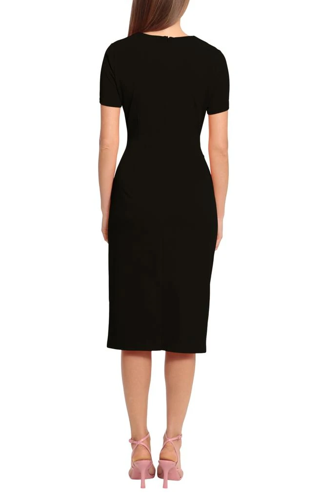 Maggy London Ruched Short Sleeve Midi Dress 2
