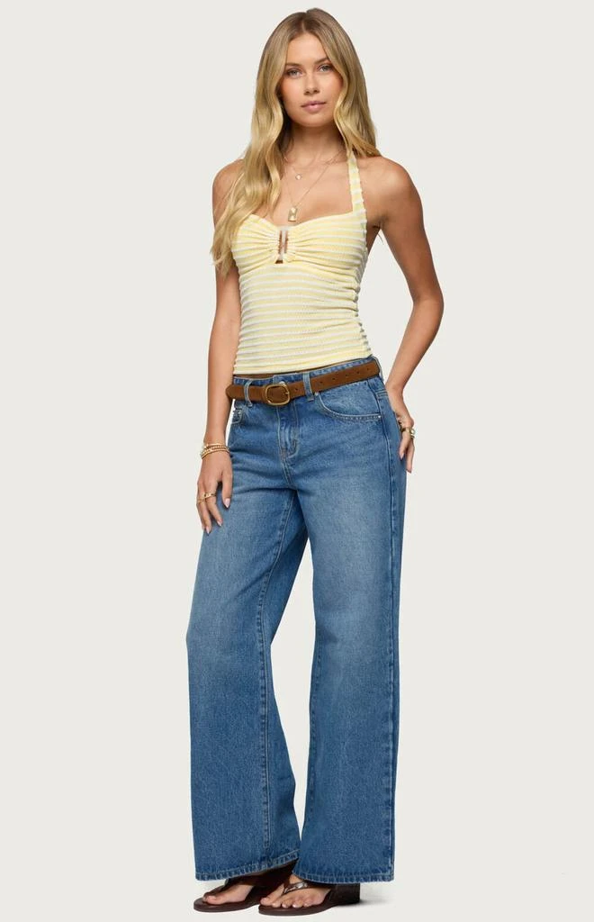 Edikted Ery Wide Leg Mid Rise Jeans 4