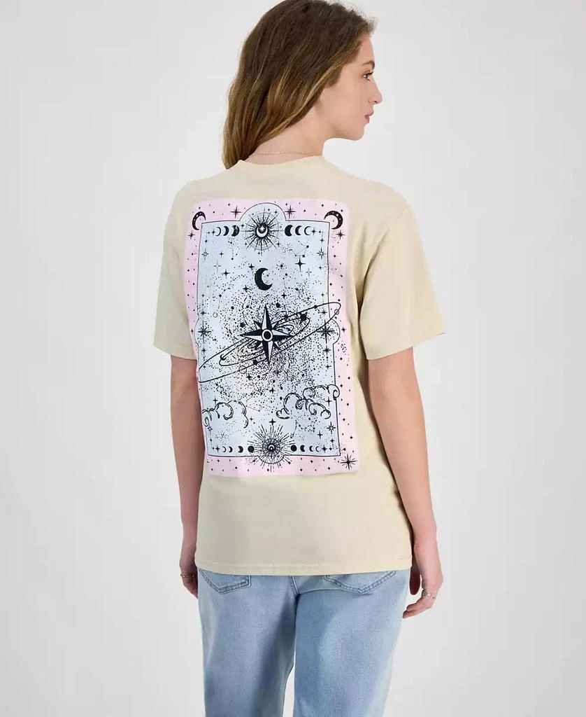 Rebellious One Juniors' Celestial Graphic Cotton Boyfriend T-Shirt 4