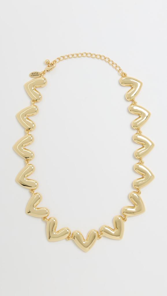 Kenneth Jay Lane Heart Lobster Claw Necklace