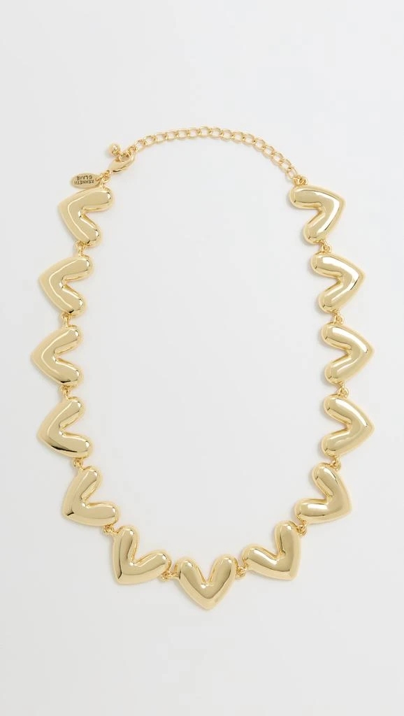 Kenneth Jay Lane Heart Lobster Claw Necklace 1