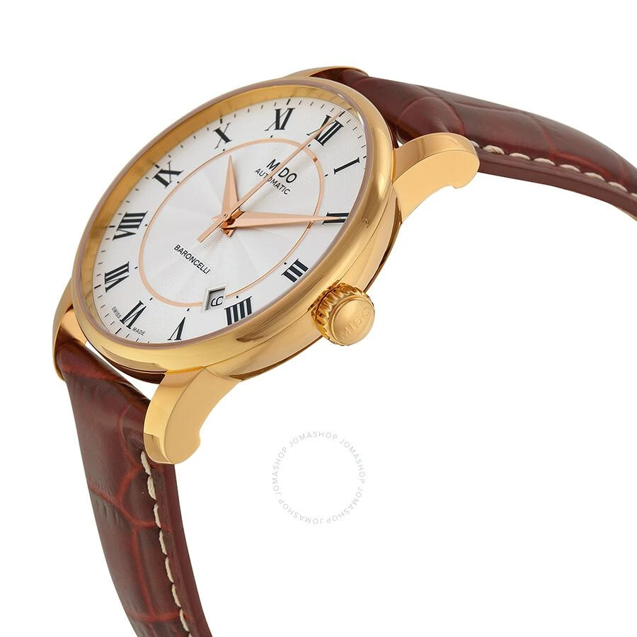 MIDO Baroncelli Silver Dial Brown Leather Men's Watch M86002218 2
