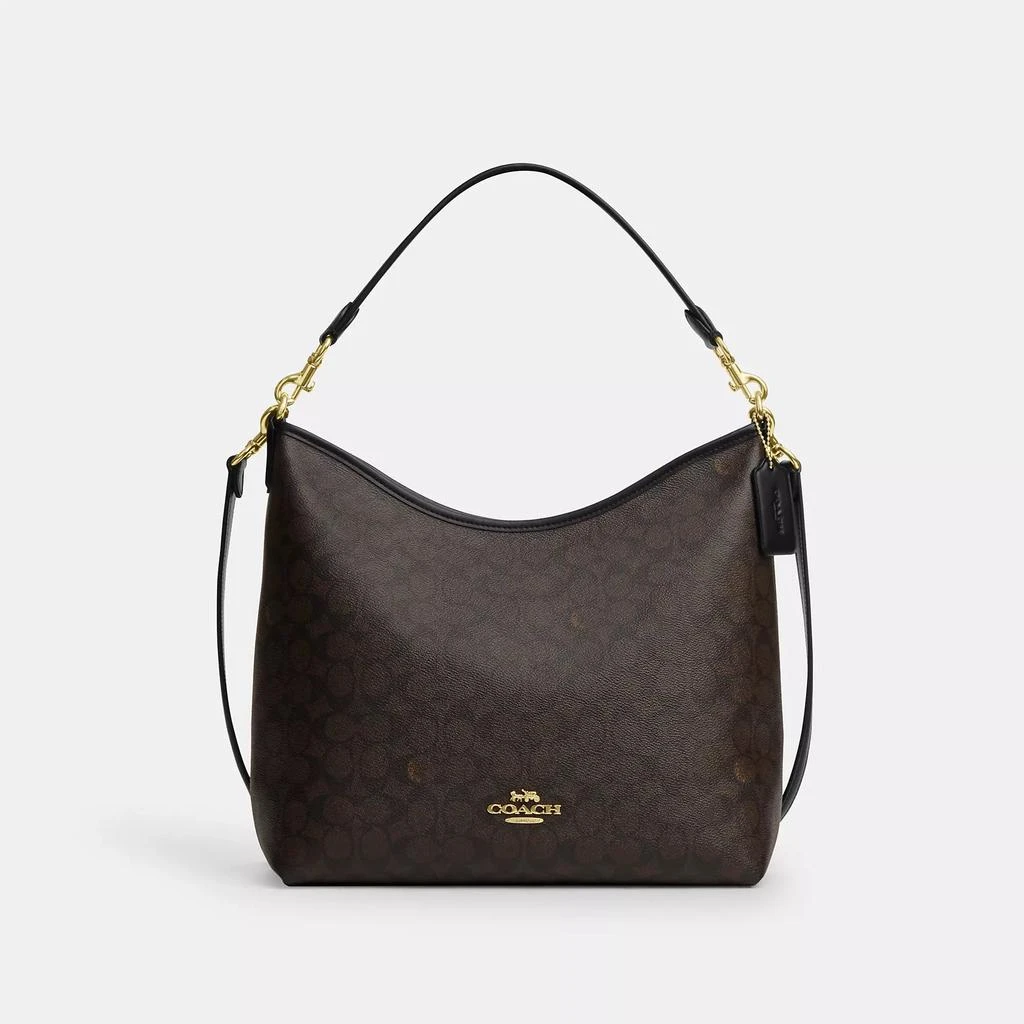 Coach Laurel Large Shoulder Bag In Signature Canvas 1