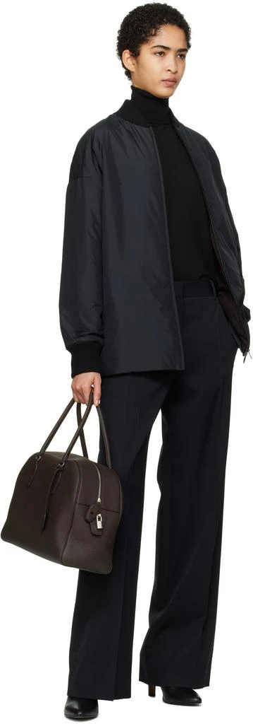 The Row Brown Leather India 15.75 Bag 4