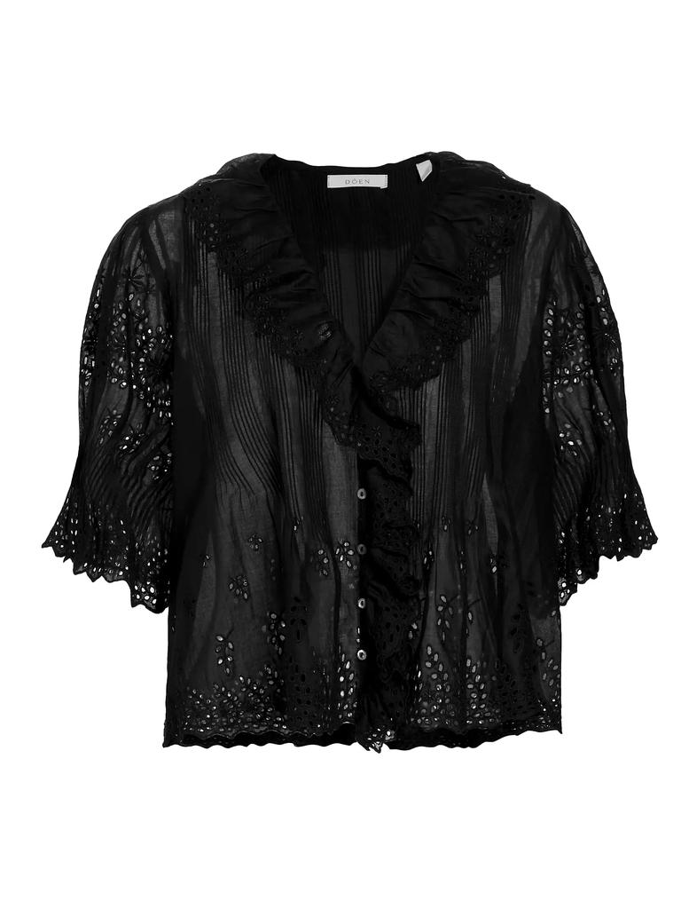 DÔEN Henri Voile Eyelet Top