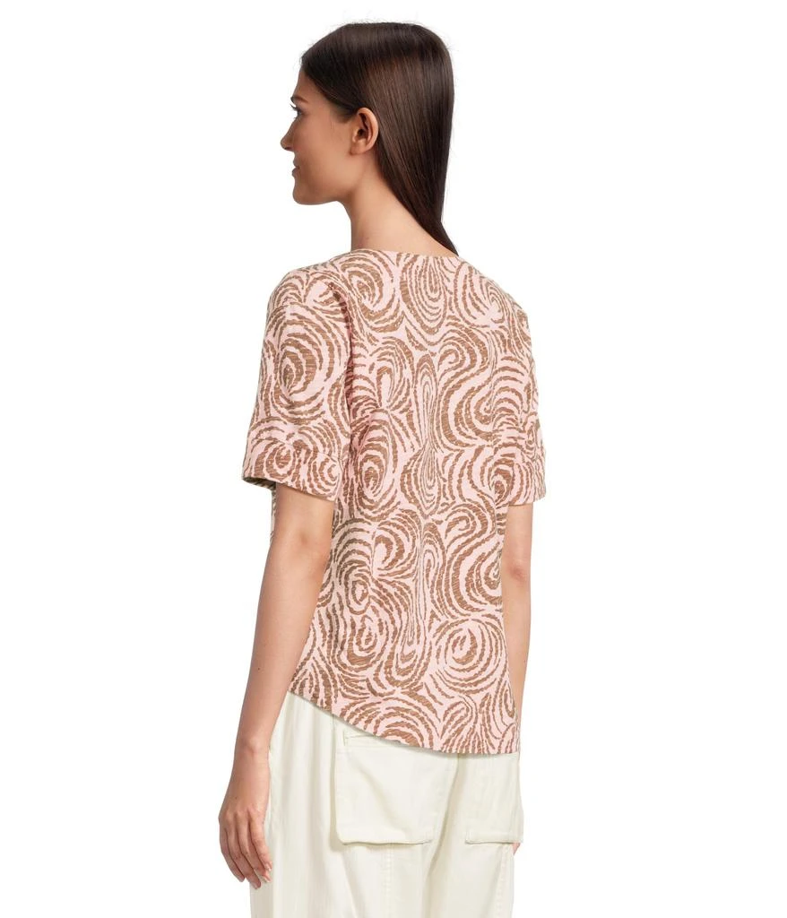 Mod-o-doc Half Sleeve Split Neck Tee 3