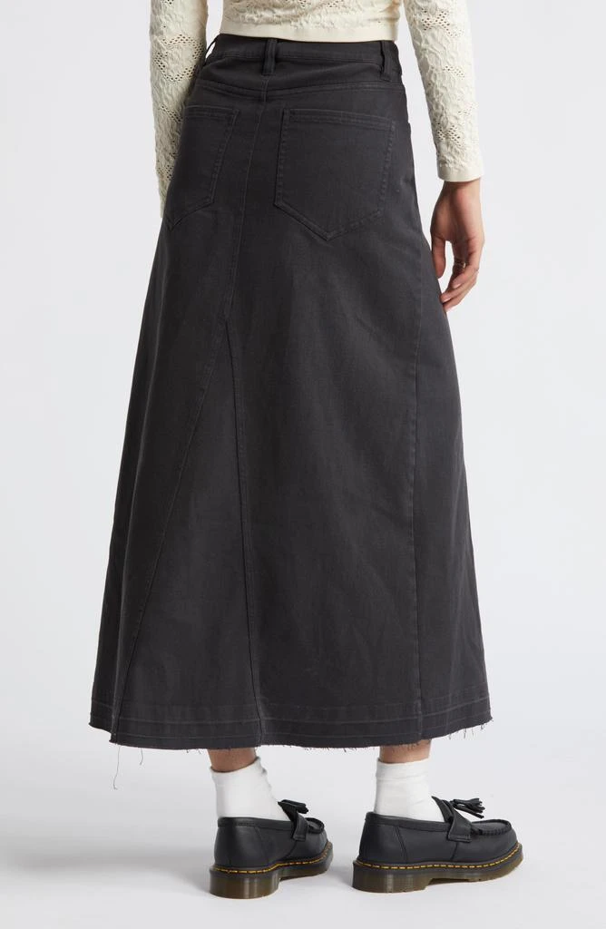 BP. Raw Hem Stretch Twill A-Line Skirt 3