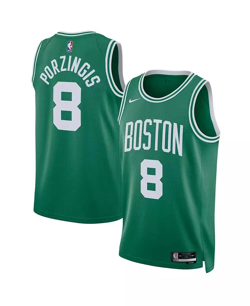 NIKE Men's and Women's Kristaps Porzingis Kelly Green Boston Celtics Swingman Jersey - Icon Edition 1