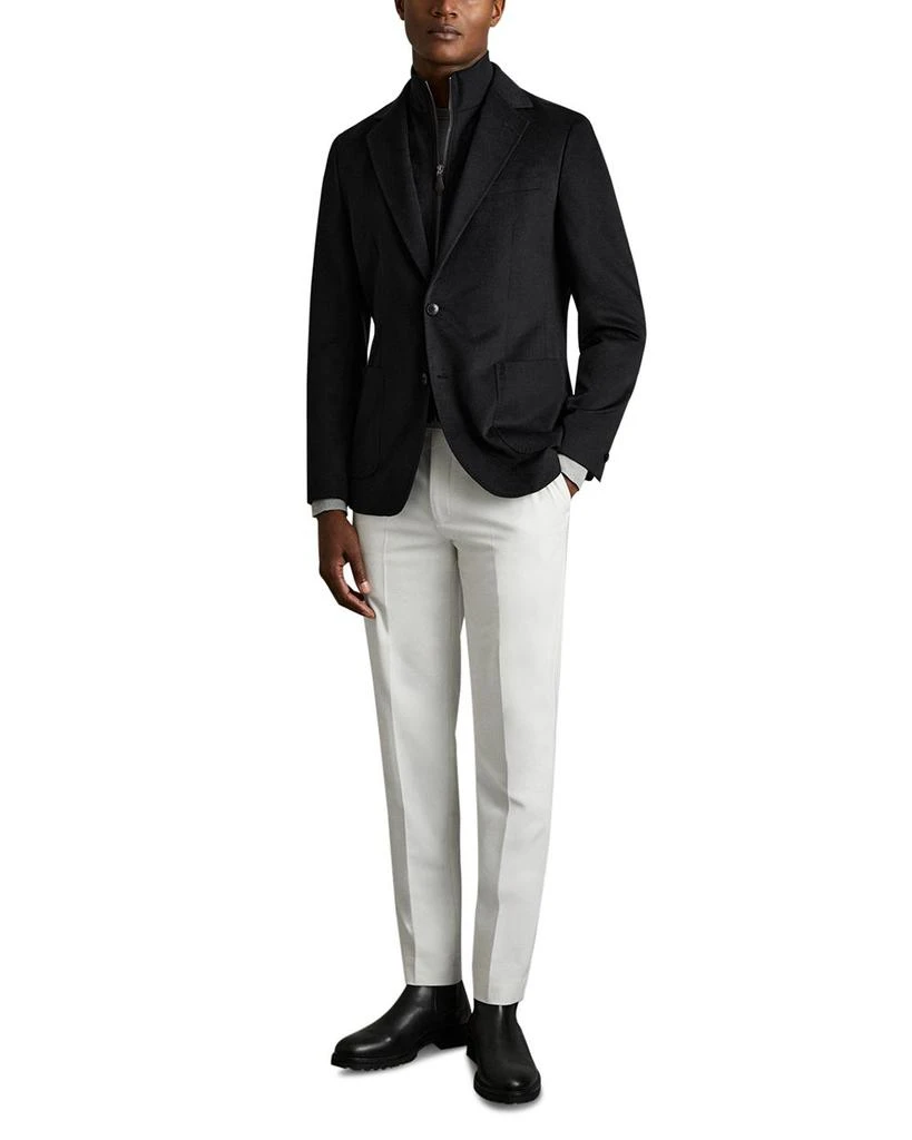 REISS Patch Single Breasted Two Button Gilet Insert Blazer 2