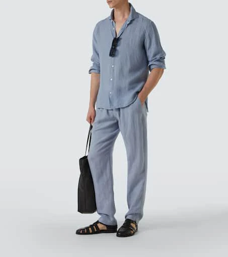 Thom Sweeney Linen straight pants 2