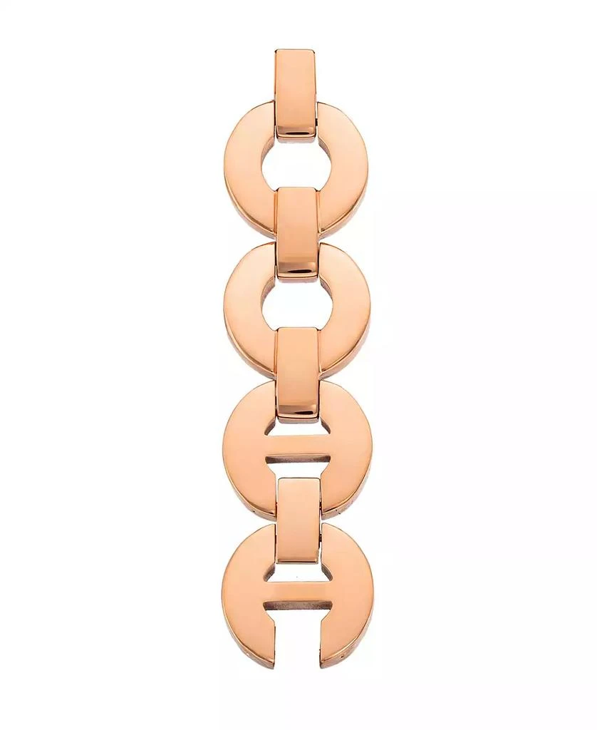 Anne Klein Women's Rose Gold-Tone Alloy Metal Round Link Bracelet designed for Apple Watch® 42mm (Series 10) & 38/40/41mm 2