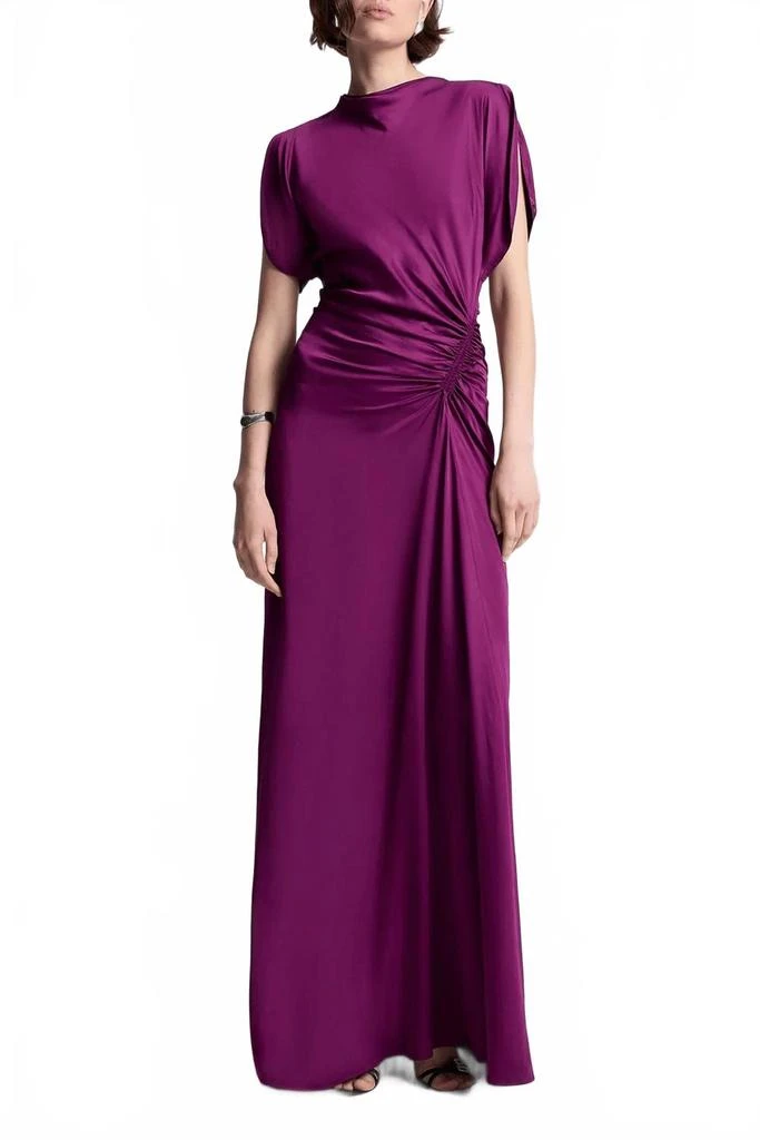 A.L.C. Nadia Satin Gown In Jewel