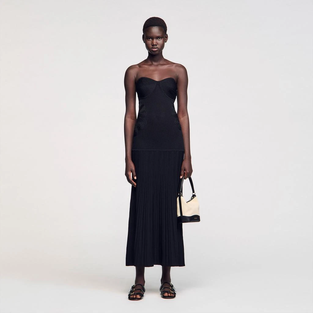 Sandro Bustier knit dress 1