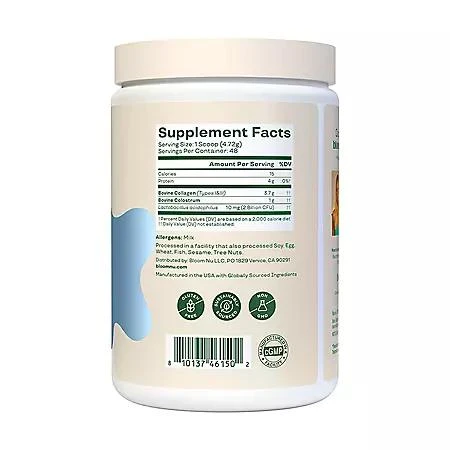 Bloom Nutrition Bloom Nutrition Colostrum & Collagen Peptides, 0.64 lbs. 5