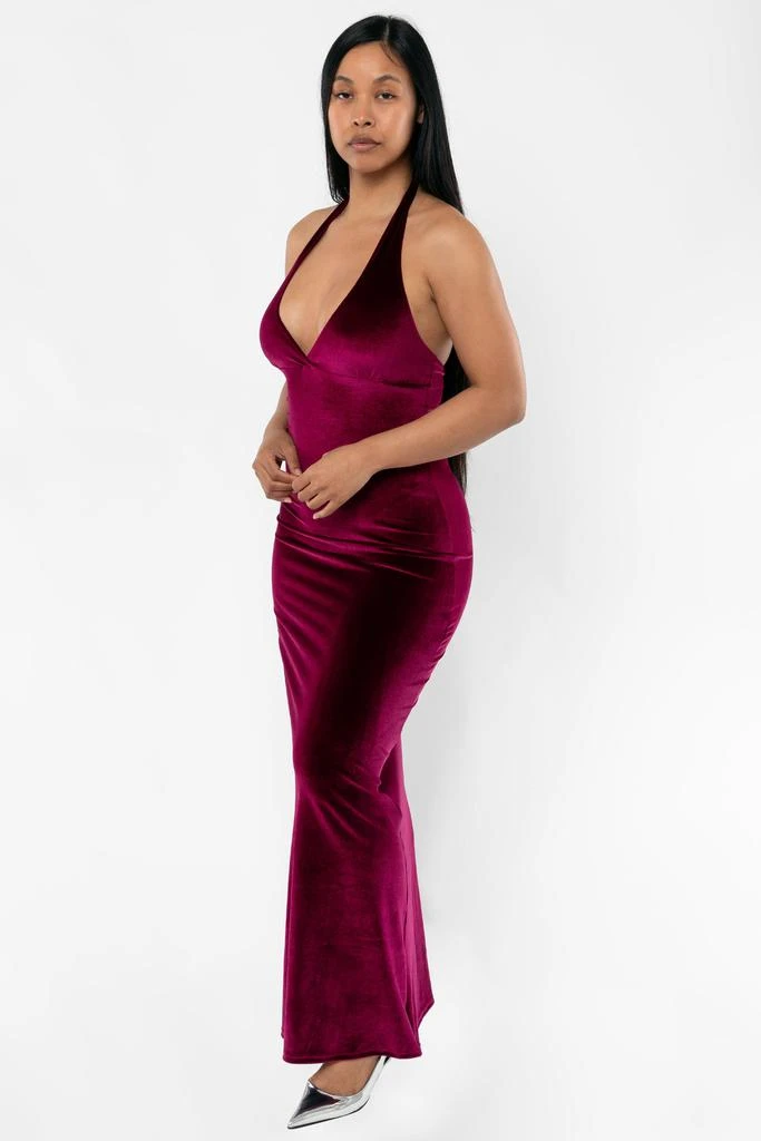 Los Angeles Apparel VVT8374 - Velvet Halter Maxi Dress 15