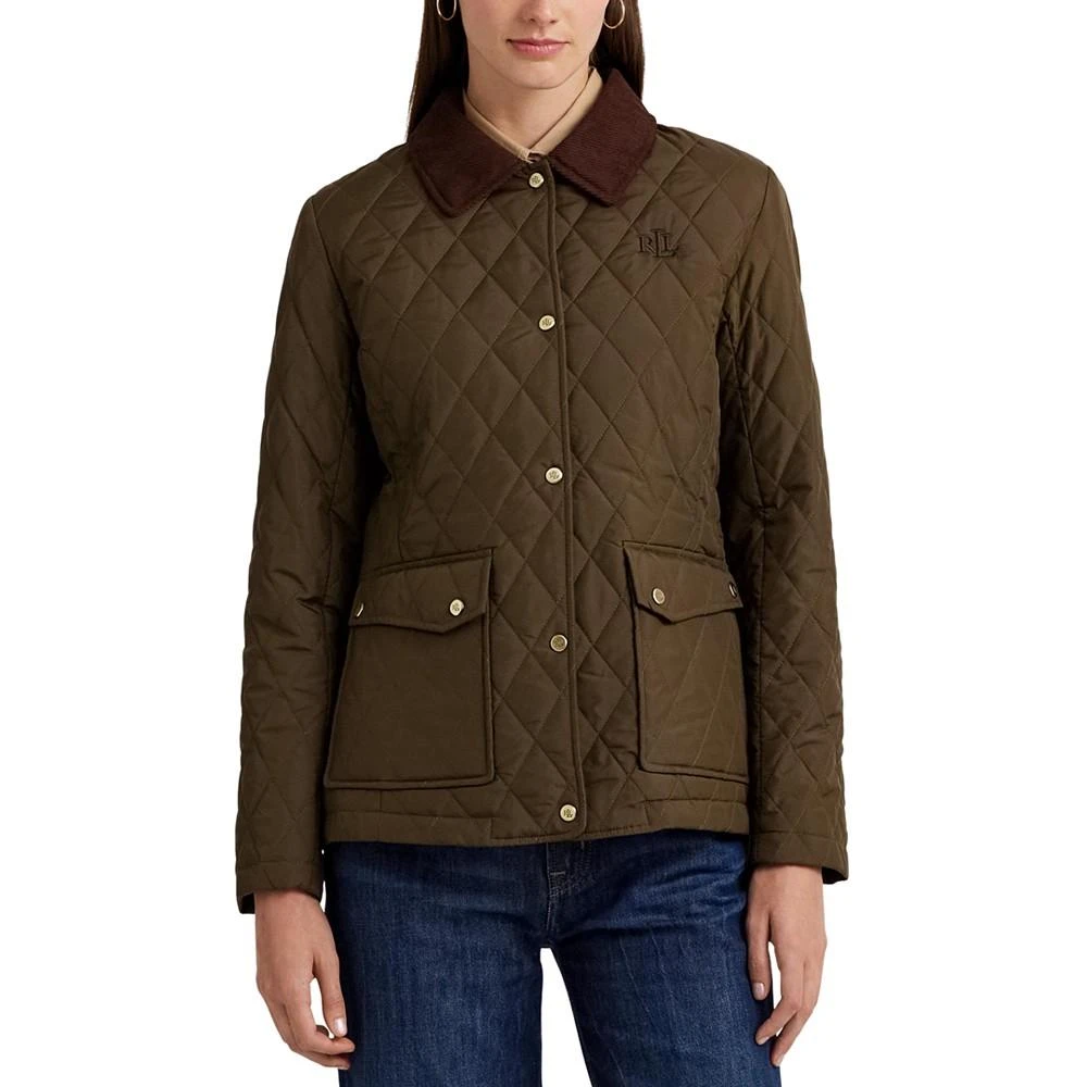 Lauren Ralph Lauren Women's Corded-Collar Quilted Coat 1