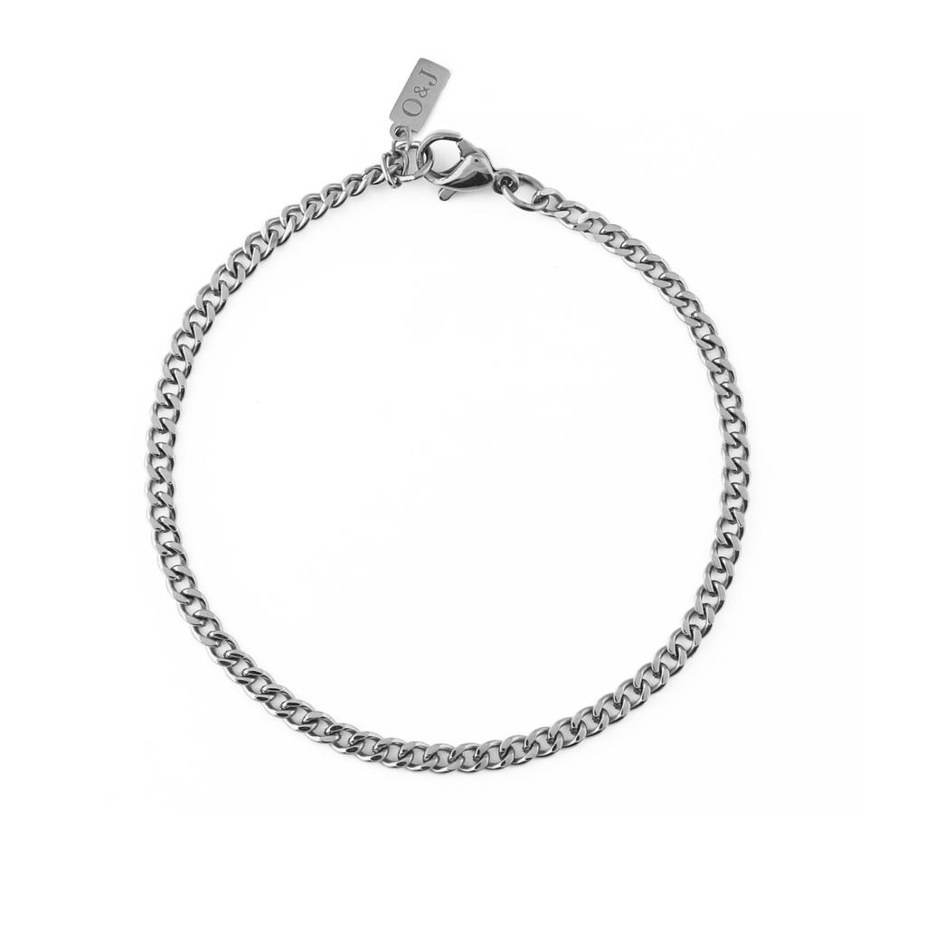 Orelia & Joe Fine Curb Chain Bracelet