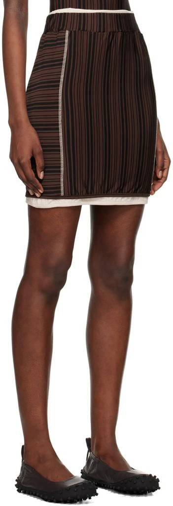 SUNNEI Brown Doppia Mini Skirt 2