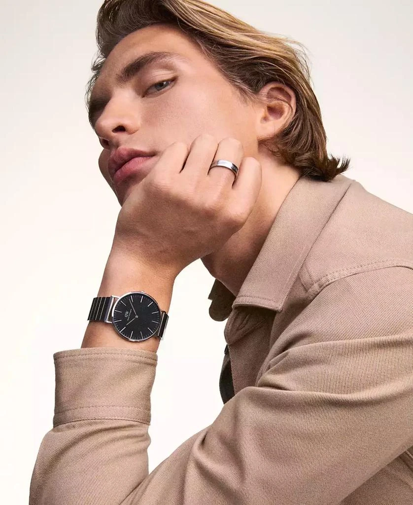 Daniel Wellington Men's Analog Silver Tone Stainless-Steel Watch, 40mm 5
