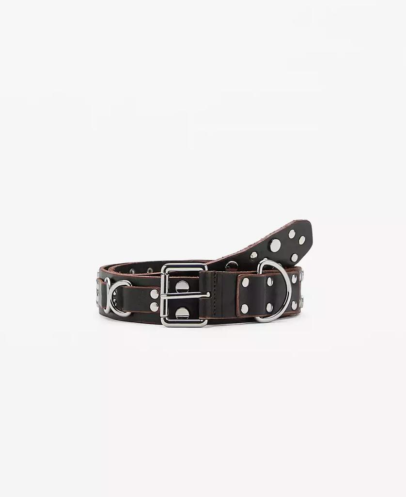 Mango Women's Stud Leather Belt