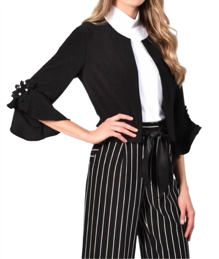 Frank Lyman Frank Lyman - Knit Bolero Sleeves Jacket