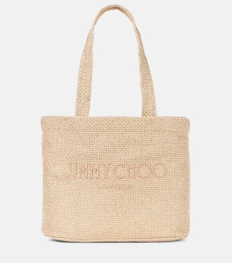 Jimmy Choo Beach Medium embroidered tote bag 1
