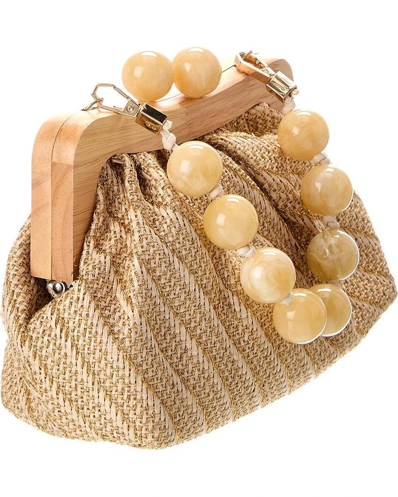 Dolce Vita Randy Medium Raffia Clutch 3