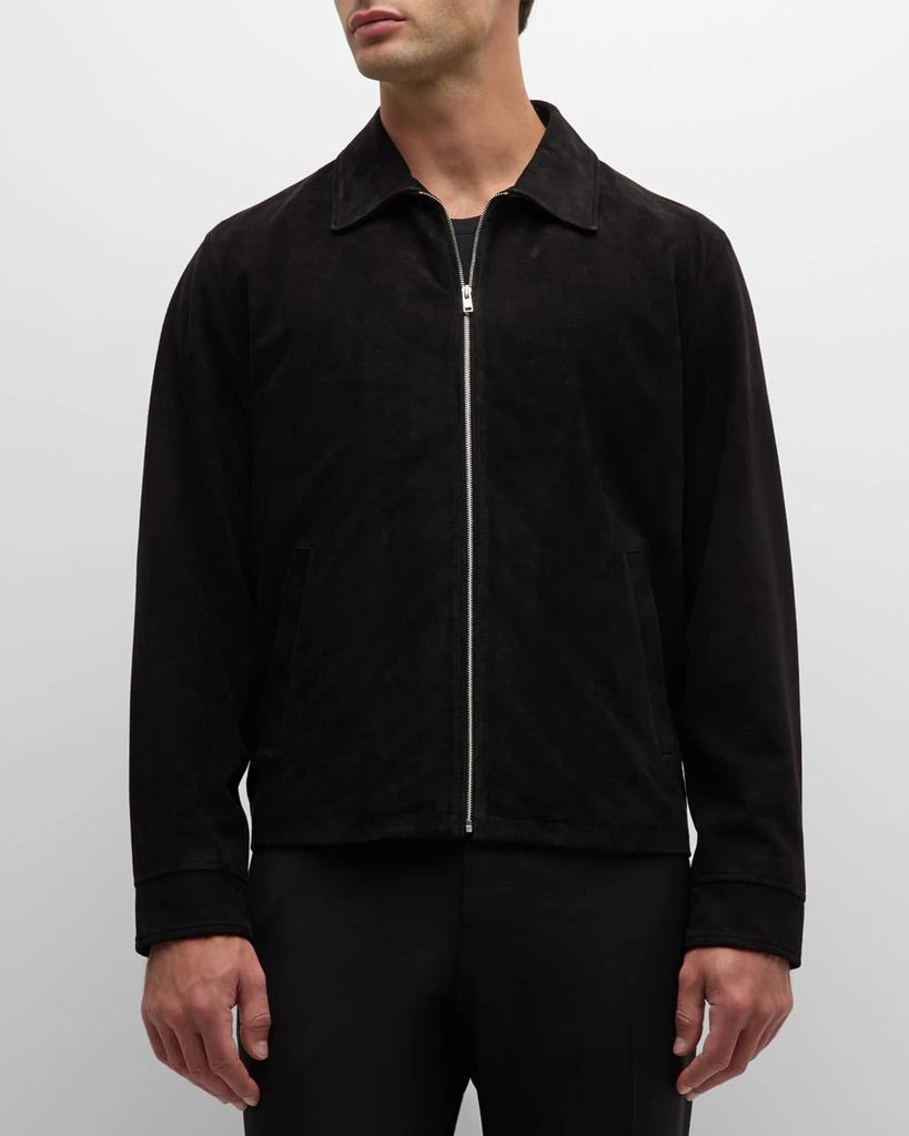 Theory Men's Hazelton Leather Blouson Jacket 4