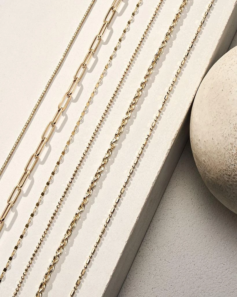 Bloomingdale's Fine Collection Valentino Link Chain Necklace in 14K Yellow Gold, 18" 3