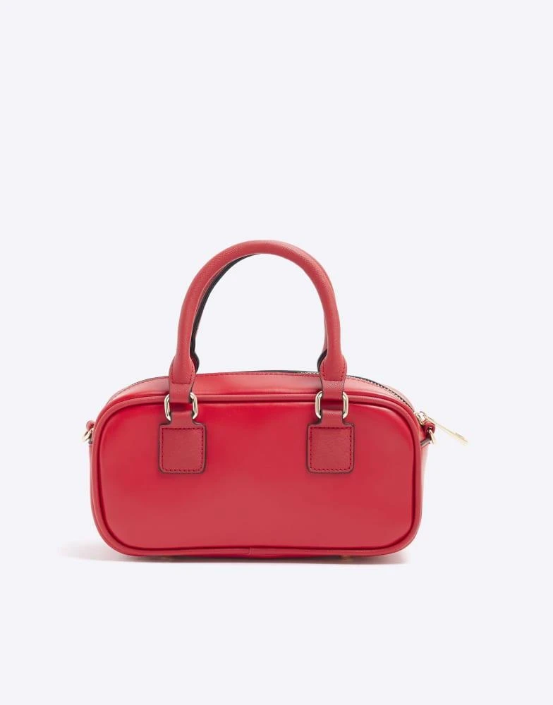 River Island River Island Faux leather charm shoulder bag in red 4