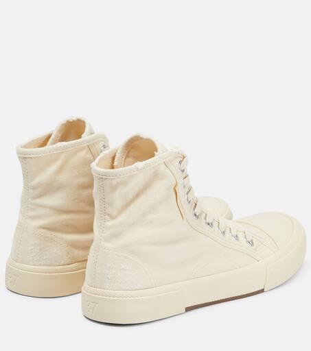 Balenciaga Paris distressed high-top sneakers - Casual Shoes