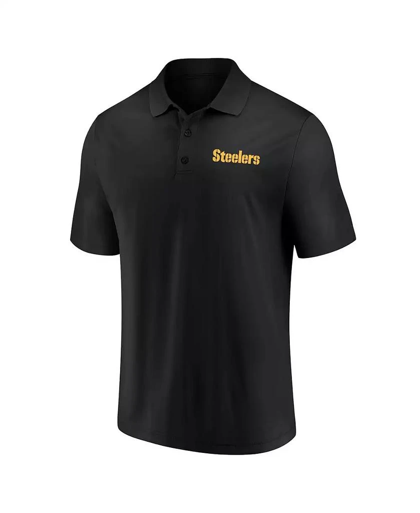 Fanatics Men's Pittsburgh Steelers Lockup Two-Pack Set Polo Shirt 2