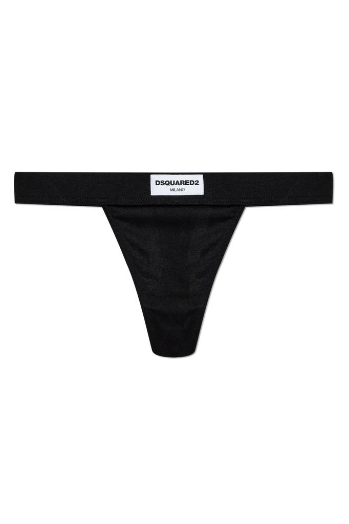DSQUARED2 Dsquared2 Logo Patch String Thongs