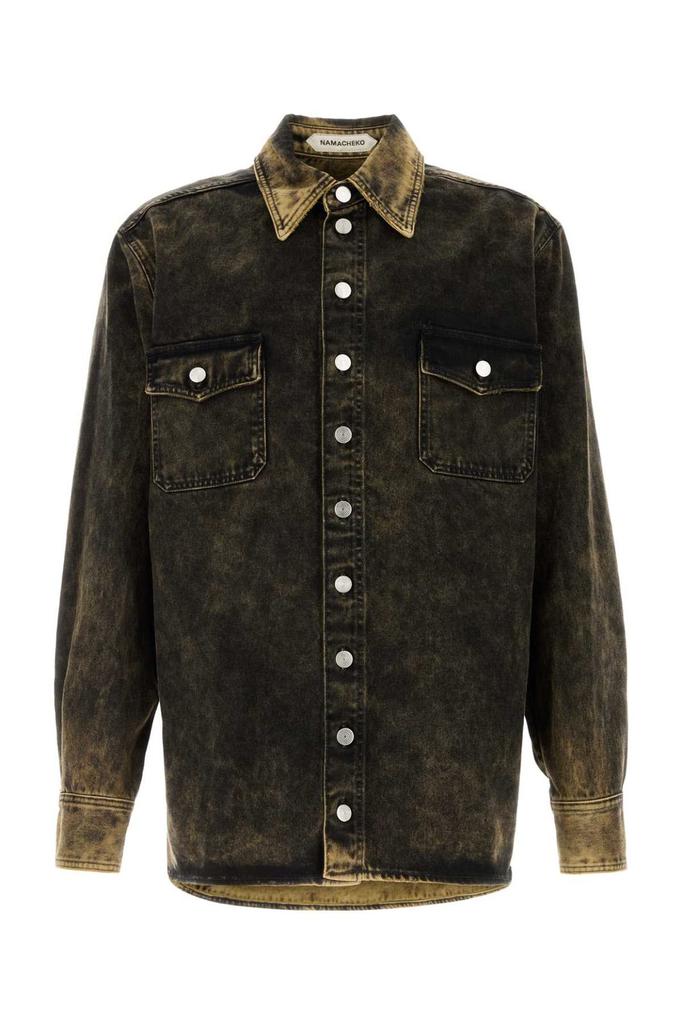 Namacheko Namacheko Distressed Button-Up Shirt