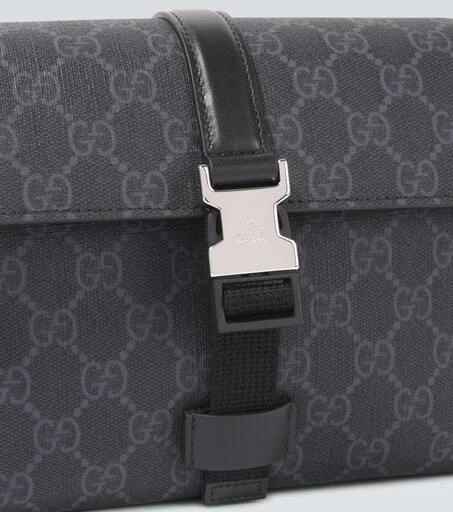 Gucci GG Mini leather-trimmed crossbody bag 6