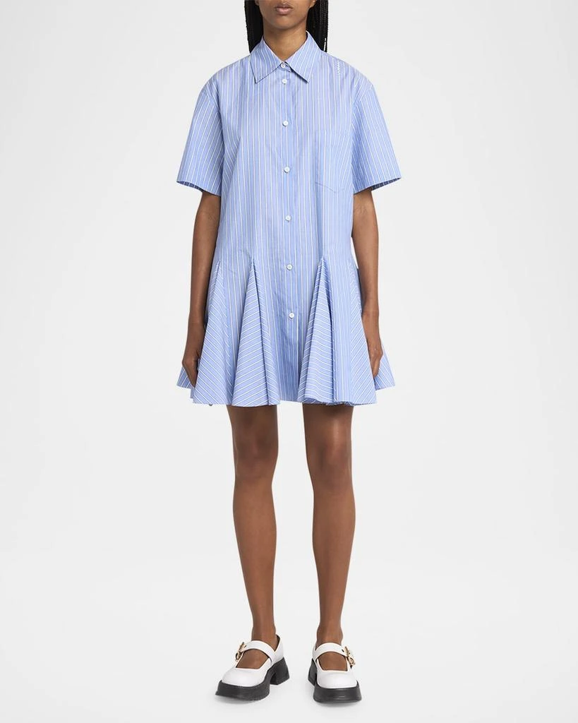 Marni Stripe Godet Mini Shirt Dress 2