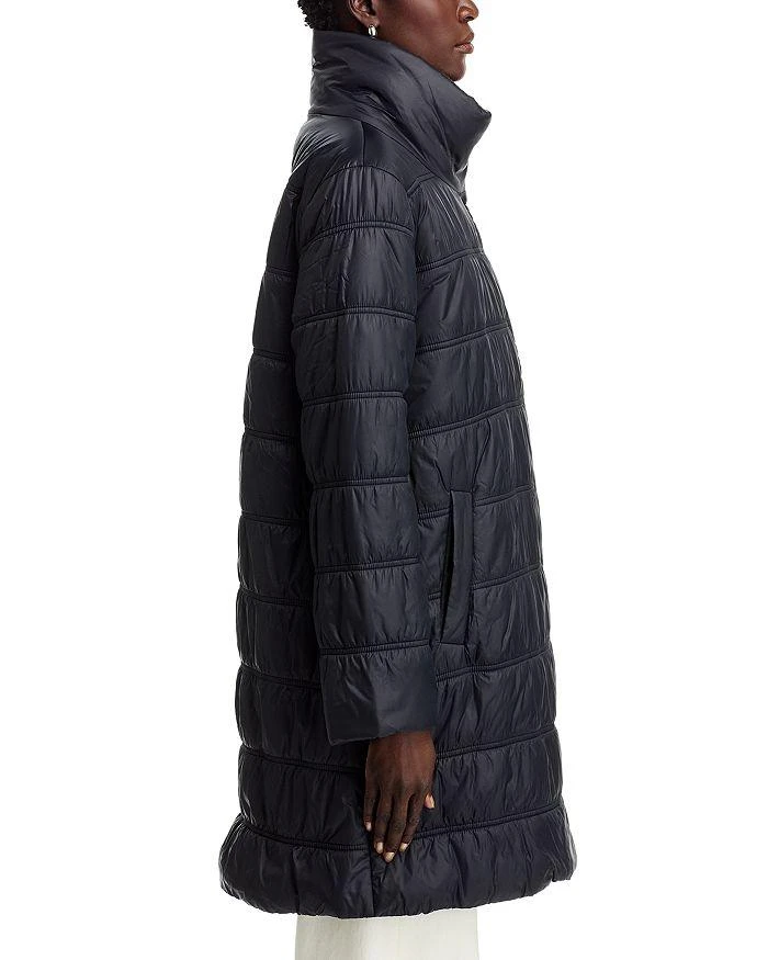 Eileen Fisher Ruched Puffer Coat 4