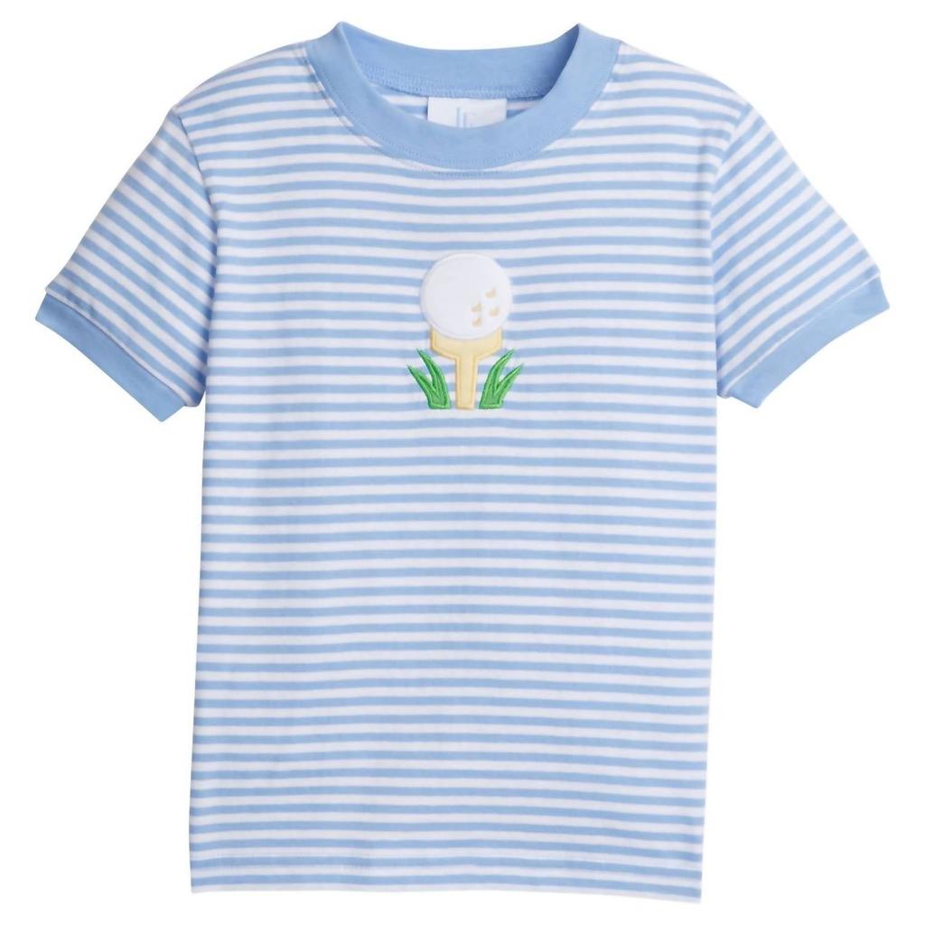LITTLE ENGLISH Kids' Applique T-Shirt In Golf Tee